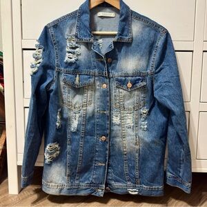 Distressed Blue Denim Jacket